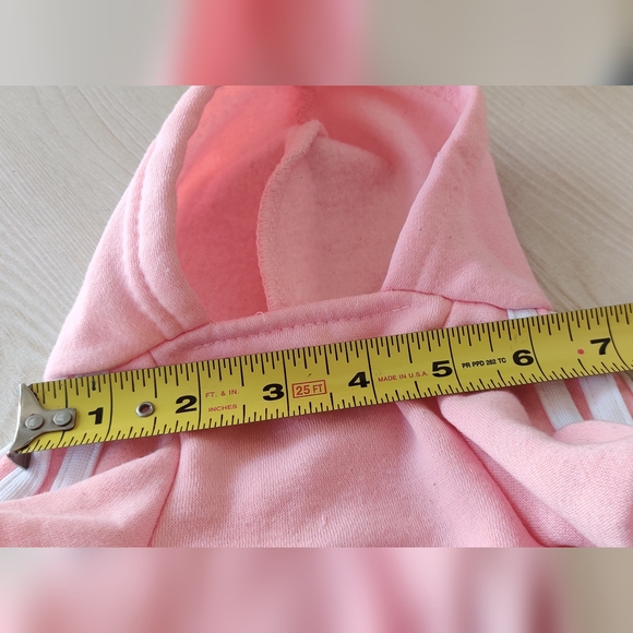 Adidog Pink Pullover Doggie Hoodie Size Medium - Picture 6 of 8
